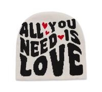 YAMEIZE Cappelli a Maglia di Tendenza per Donne Uomo - Lettera di Denaro Graphic Beanies Morbido Cappello a Maglia Slouchy Grunge Rap Skull cap