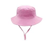 YAMEIZE Cappello da Pescatore per Bambini con String - per Bambini Bambine Ragazze Estate Piccolo Cappello da Pescatore con Protezione UV400 Cappello da Spiaggia all'aperto.