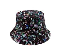 YAMEIZE Elegante Cappello da Pescatore Cappello per - Donna Uomo Adolescenti Double Side Reversibile Pescatore Sole Spiaggia Hiking