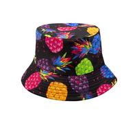 YAMEIZE Elegante Cappello da Pescatore Cappello per - Donna Uomo Adolescenti Double Side Reversibile Pescatore Sole Spiaggia Hiking