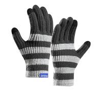 YAMEIZE Guanti Invernali in Maglia a Stripes con Touchscreen - per Uomo e Donna Guanti Invernali in Maglia con Touch Screen per Cold Guida all'aperto