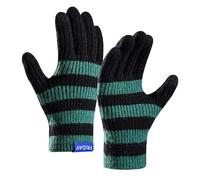 YAMEIZE Guanti Invernali in Maglia a Stripes con Touchscreen - per Uomo e Donna Guanti Invernali in Maglia con Touch Screen per Cold Guida all'aperto