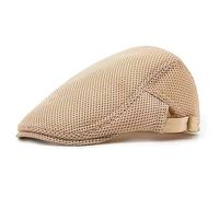 YAMEIZE Mesh Cappello da Piatto in Rete di Tendenza - Cotone Berretto da Regolabile Flat cap da Uomo Cappello Vintage Ivy cap Gatsby Traspirante Cabbie e Piatto da Guida