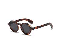 YAMEIZE Occhiali da Sole Polarizzati da Uomo Donna Rotondi Vintage Montatura Spessa Retro Piccolo Protezione UV400 Anni 90 Stile Occhiali
