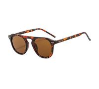 YAMEIZE Occhiali da Sole Rotondi Vintage per Donna Uomo Flat Top Piccoli Retrò Occhiali da sole Rotondi Piccoli Classic Protezione UV400