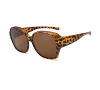 YAMEIZE Polarizzati Sovraocchiali da Sole di Per Uomo Donna - Vintage Anti Abbagliamento UV400 Protezione Rettangolo gli Over Occhiali da guida