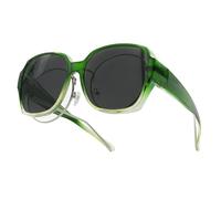 YAMEIZE Trendy Sovraocchiali da Sole per Uomo Donna - Vintage Protezione UV400 Rettangolo Over Sopra Occhiali Quadrati Guida all'aperto