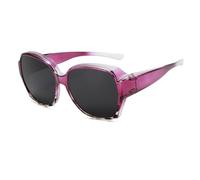 YAMEIZE Trendy Sovraocchiali da Sole per Uomo Donna - Vintage Protezione UV400 Rettangolo Over Sopra Occhiali Quadrati Guida all'aperto