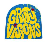 YAMEIZE Unisex Beanie Y2K Letter Pattern - Cappelli a Maglia Web per Donna Uomo Elastico Beanie Cappello Inverno Slouchy Graphic Maglia cap Skull cap All'aperto