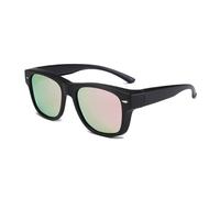 YAMEIZE Vintage Polarizzati Rettangolo Sovraocchiali da Sole per le - Donna Uomo Classic Anti Glare UV400 Protezione Quadrato Over Occhiali di Guida All'aperto