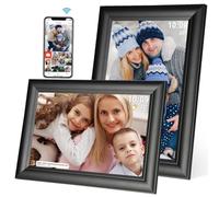 Yamemo - Cornice per foto digitale WiFi da 10,1 pollici, cornice per foto digitale intelligente con memoria da 32 GB, display touch IPS HD 1280 x 800, rotazione