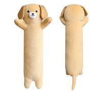Yamepuia Cuscino lungo in peluche a forma di cane labrador, 66 cm, morbido cuscino imbottito per dormire, simpatico giocattolo per cani in stile cartone animato, cuscino in peluche Kawaii, regalo per