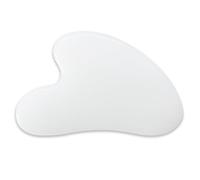 YAMHOHO Gua Sha, strumento per il viso, guasha, pietra di giada gua sha, per la cura della pelle del viso, corpo, agopuntura, allevia le tensioni muscolari, riduce il gonfiore, regali festivi (bianco)