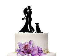 YAMI COCU - Topper per torta nuziale e sposo, motivo: Mr & Mrs