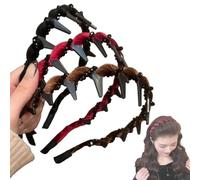 Yamloveme Vintage High Cranium Artificial Pearl Hairband, 2025 New Non Slip Pearl Headband With Teeth, Elegant Beaded Hair Band For Women Girls, Bling Bridal Hair Hoop For Wedding Party (mix, 3pc)