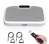 YAMO Piastra vibrante con motore silenzioso | 99 livelli di vibrazione + 5 programmi di allenamento | brucia grassi e allenamento completo | Dimensioni compatte con telecomando | Attrezzature per il