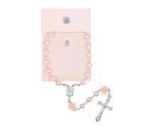 Yamobi Rosario Cattolico Collana, Rosario per Comunione con Croce Retrò, Sacchetto di Velluto per Regalo Croce, Battesimo Comunione Matrimonio Comunione, Gioielli Religiosi da Preghiera