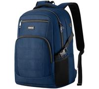 YAMTION Zaino da uomo, Blu, 17.3 inch, Zaino