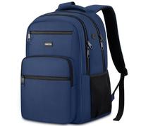 YAMTION Zaino da uomo, zaino scolastico per adolescenti, Blu, 17.3 Zoll
