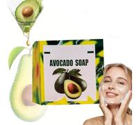 Yamusa Avocado Soap for Skin, Avocado Soap, saponi da bagno nutrienti e illuminanti, saponetta detergente all'olio di avocado naturale fatto a mano per il corpo, detergente e idratante profondo (1pc)