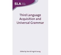 Yan-kit Ingrid L Third Language Acquisition and Universal Gra (Copertina rigida)
