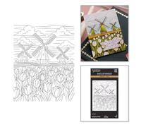 Yana Smakula - Pressa per mulini a vento e tulipani + piastra in alluminio