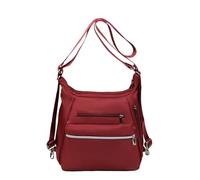 YANAIER Borsa a tracolla da donna 3 in 1, elegante borsa a tracolla multifunzionale, per viaggi, attività all'aperto, uso quotidiano, scuola, shopping, borgogna