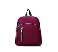 YANAIER Mini zaino per donne e ragazze, alla moda, antifurto, impermeabile, zaino da scuola da donna, Rosso scuro, S, Borse Zaino