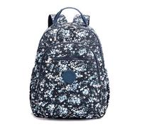 YANAIER Zaino da donna alla moda, impermeabile, in nylon, da viaggio, casual, carino borsa a tracolla per la scuola per ragazze, Fiore blu., casual, retrò