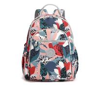 YANAIER Zaino da donna alla moda, impermeabile, in nylon, da viaggio, casual, carino borsa a tracolla per la scuola per ragazze, Fiore colorato., M
