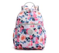 YANAIER Zaino da donna alla moda, impermeabile, in nylon, da viaggio, casual, carino borsa a tracolla per la scuola per ragazze, Fiore rosa., M, Rucksack