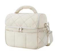 Yanayi Borsa per il pranzo da donna, isolata, per il pranzo, per bevande fredde, per il lavoro, la scuola, lo stadio, il picnic, la strada, le ragazze e gli uomini, bianco, descrizione