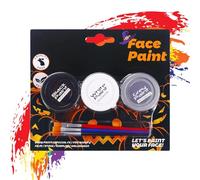 Yanayi Pittura Per Il Corpo Di Halloween - Utensili per Pittura Facciale Solubili in Acqua - Kit Per La Del Viso Idrosolubile Con 3 Colori - Per Feste Goth Eventi Sportivi Clown Vampiri