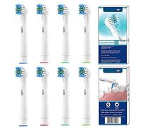 YanBan 8 Pezzi Spazzolino di Ricambio per Oral B, Testine di Ricambio Compatibili con Braun Vitality 3D Spazzolino Elettrico Ricaricabile