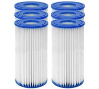 YanBan Filtri di Ricambio Tipo A/C compatibili con Best-Way 58012 Cartuccia Filtro, Confezione da 6 filtri Pompa Piscina per Best-Way Tipo Ⅲ cartucce Filtro