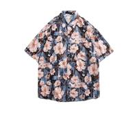 YANBLOS Camicia Hawaii Manica Corta Uomo Camicia Estiva Leggera Uomo Camicia Batik Uomo Camicia Manica Corta Uomo Camicia Manica Corta Uomo Camicia Lino Manica Corta Uomo A-16 L