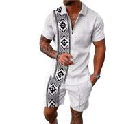 YANBLOS Polo Uomo Streatwear Tute Uomo Camicia Estiva Leggera Camicia Lino Uomo Leggera Manica Corta Sottile Uomo Uomo A-01 3XL