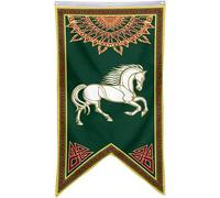 Yanbooch Lotr Rohan - Striscione con bandiera dell'uomo, decorazione per camera da letto, ufficio, feste, 76 x 127 cm