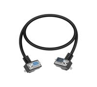 YANBORONSN 90 Gradi DB9 Maschio a Femmina 9 Pin Cavo di Prolunga, RS232 Cavo Seriale per l'Accesso ai Dati (50cm)