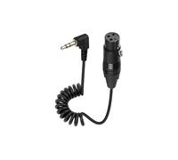 YANBORONSN 90 Gradi Placcato Oro 3,5mm a XLR 3pin Maschio Cavo a Bobina, 1 / 8 Pollici Jack TRS Stereo Maschio a XLR 3pin Cavo Audio per Microfoni, Telefoni Cellulari, Lettori MP3 (XLR femmina)