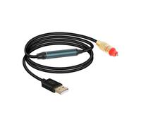 YANBORONSN Adattatore audio da USB a ottico, convertitore digitale SPDIF audio da USB A a fibra, adatto per computer, scatola in fibra ottica per connessione laptop (2M / 6,5Ft)