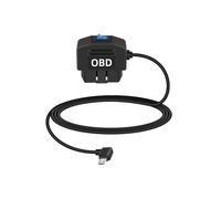 YANBORONSN Cavo di Alimentazione Automobilistico OBD da Usb a OBD-II Cavo Hardwire Adattatore con Pulsante di Interruttore per Dash Camera 24 Ore di Sorveglianza/Modalità Acc, (90 Gradi USB Micro)