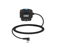 YANBORONSN Cavo di Alimentazione Automobilistico OBD da Usb a OBD-II Cavo Hardwire Adattatore con Pulsante di Interruttore per Dash Camera 24 Ore di Sorveglianza/Modalità Acc, (90 Gradi USB c)