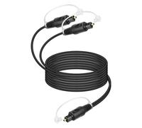 YANBORONSON Cavo Ottico Digitale Toslink 1 Ingresso 2 Uscite, Splitter Audio Digitale 1x2, per Home Theater, TV, Amplificatori, Soundbar, Lettori DVD/CD 2M