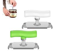 YanBous 2 Pezzi Apribottiglie in Acciaio Inox con Manico Regolabile, Adatto a Diverse Misure di Coperchi. Ideale per Persone con Poca Forza nelle Mani, Perfetto per Casa e Picnic