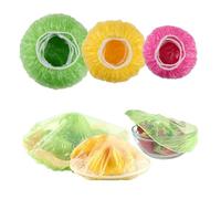 YanBous 60 Pezzi Sacchetti di Conservazione Elastica, Coperture per Alimenti Riutilizzabili, Sacchetti di Tenuta Impermeabili, 3 Dimensioni, Multicolore, per la Freschezza delle Verdure, Casa, Hotel