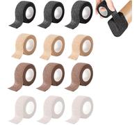 YanBous Feltrini adesivi per mobili e sedie, Feltro autoadesivo antiscivolo 12 rotoli di protezione per gambe della sedia, mobili, feltrini (nero, marrone, tono della pelle, Bianco)