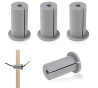 YanBous Set da 4 pezzi per cavi - Passacavi a muro, copri-passacavi e passacavi per fori a muro da 1 pollice in grigio - Passacavi robusto per una protezione efficace dei cavi.