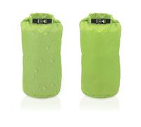 YanBous Set di 2 Sacchi Stagni - 15L, Leggero e Resistente, Ideale per Kayak, Canoa, Rafting e Nuoto, Chiusura di Sicurezza, Borsa per Sport Acquatici (Verde, 15L*2)