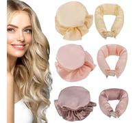 YanBous Set Di 3 Bigodini In Seta Per Ricci Senza Calore Notturni, Include Cuffia In Seta, Fascia Per Ricci & Kit Per Acconciature, Styling Fai-Da-Te Per Capelli Di Tutte Le Lunghezze
